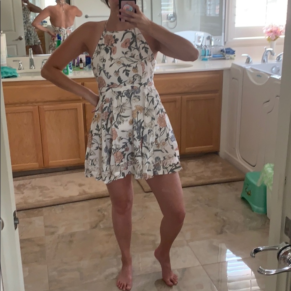 Rhythm high neck halter dress
